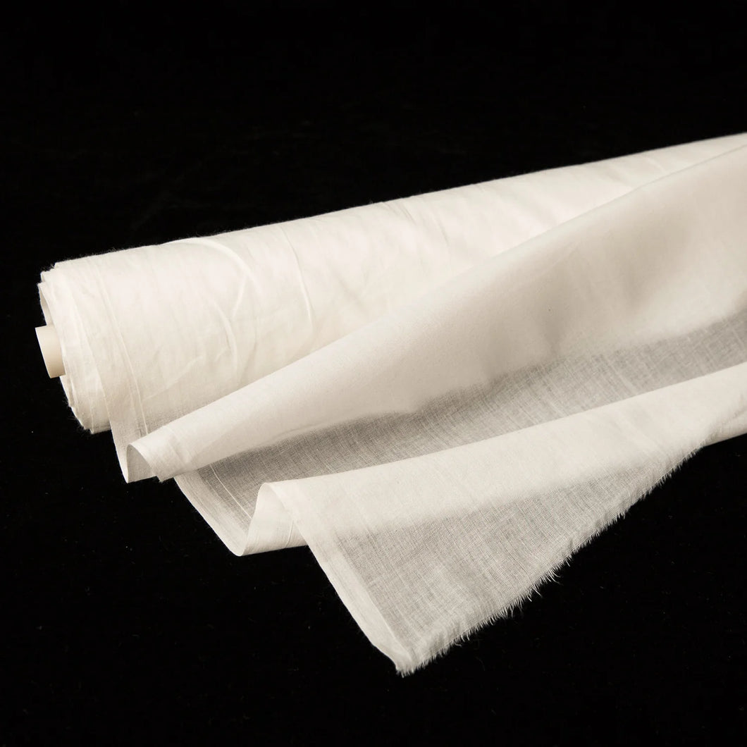 Fabric - Cotton Organic Mull - White 43