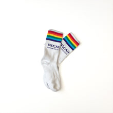 Load image into Gallery viewer, NSCAD Rainbow Crew Sock
