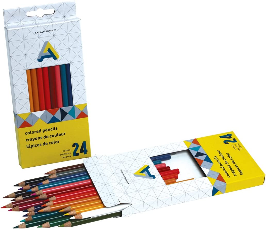 Ensemble de crayons de couleur Art Alternative, 24 pièces