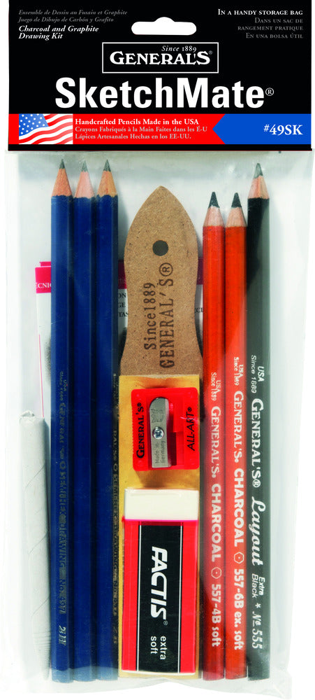 General's SketchMate Graphite & Charcoal Drawing Kit