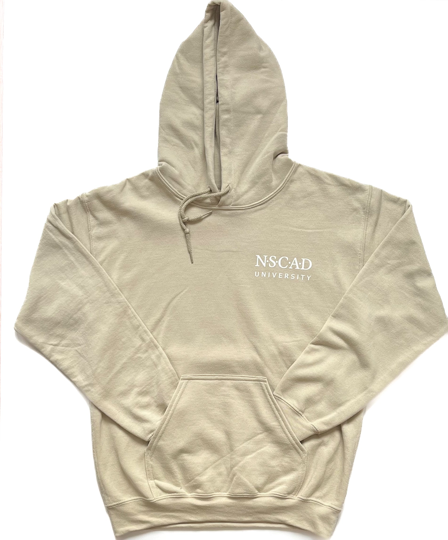 NSCAD Pullover Hoodie - Sand with White logo – NSCAD Art Supply Store