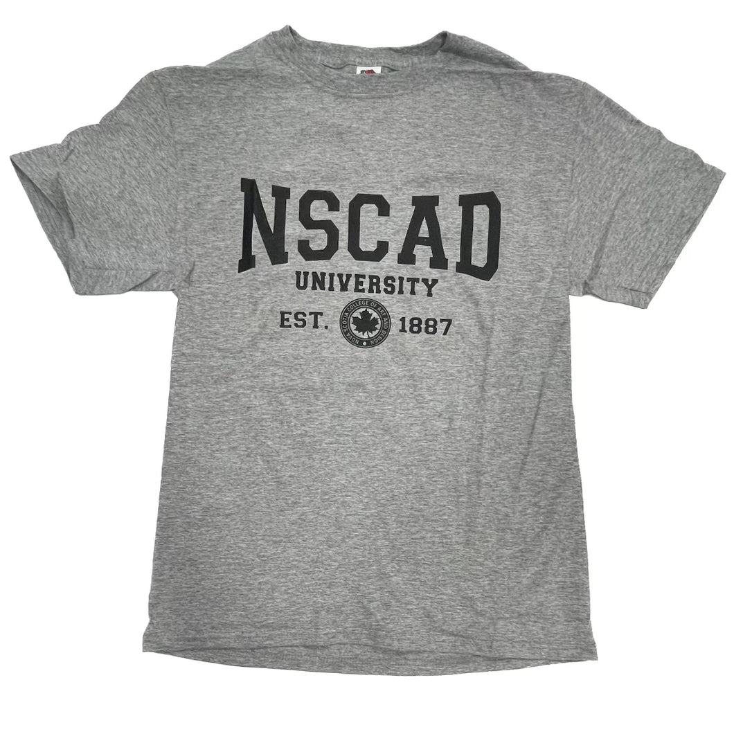 NSCAD Grey Collegiate Tee