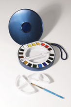 Load image into Gallery viewer, Aquafine Watercolour Paint Travel Set - 18 Half Pan
