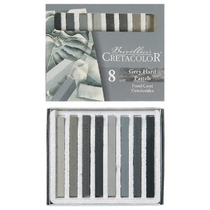 Cretacolour Hard Pastel Set of 8 Grey