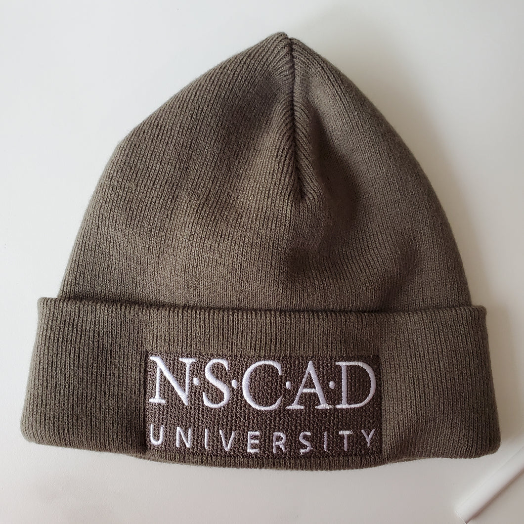 NSCAD Fine Knit Toque with Embroidery